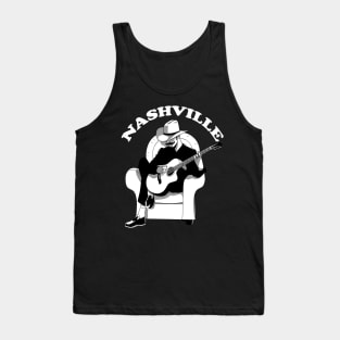 Nashville Tennessee Country Music City Cowboy Tank Top